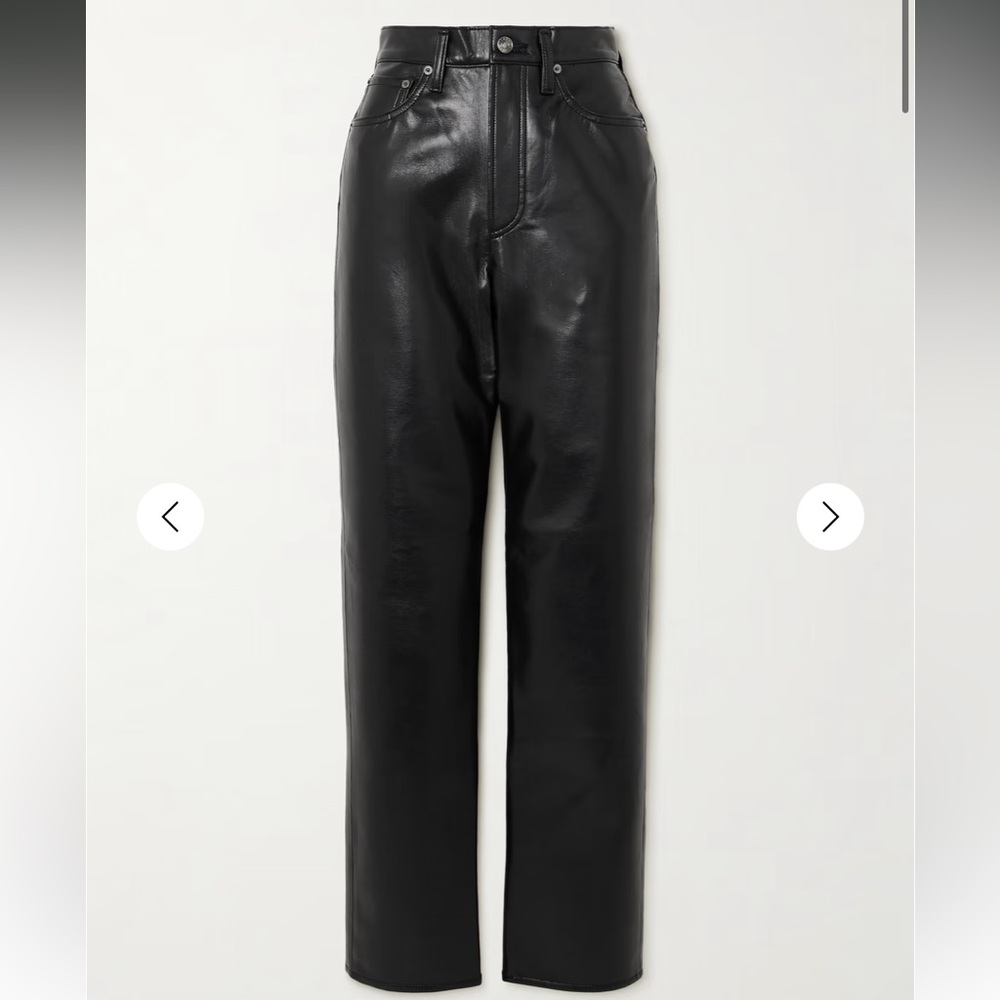 Agolde 90s pinch waist recycle leather pants